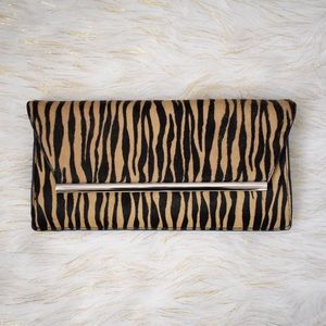 Kate Landry Tiger Print Clutch
